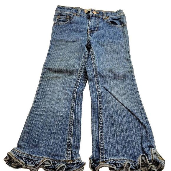 Children's Place ruffle flare jeans 4T - Picture 2 of 4
